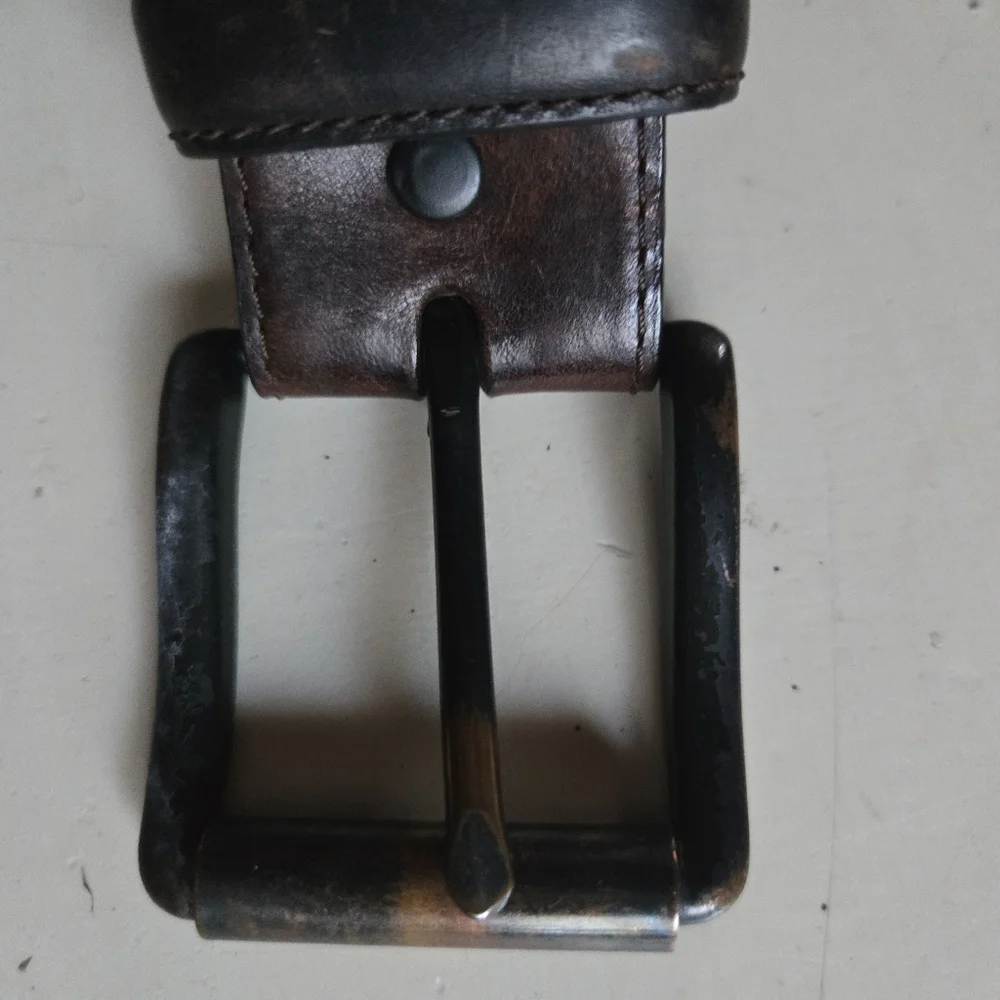 Resistol Brown Leather Men's Belt Size 38